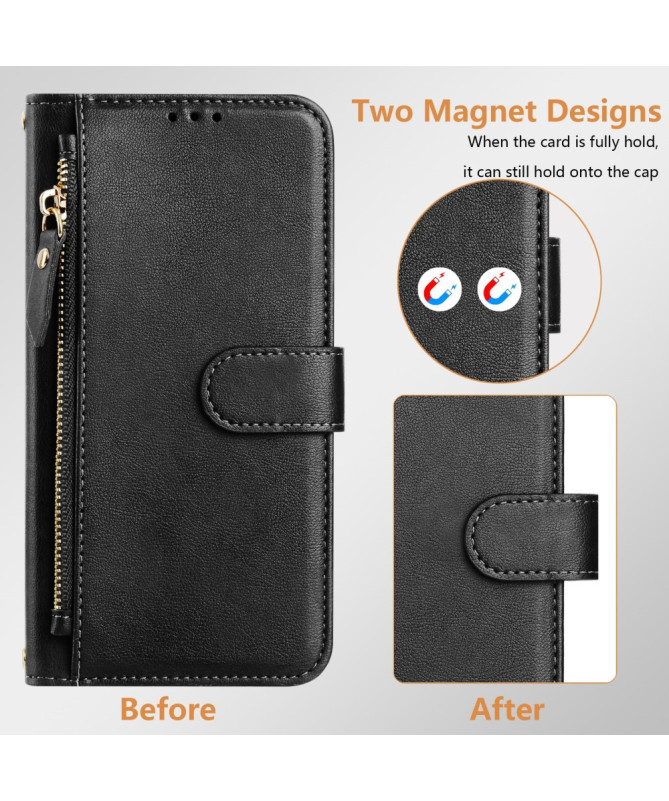 ELEGANTO - Housse OnePlus 13 Portefeuille Multifonction