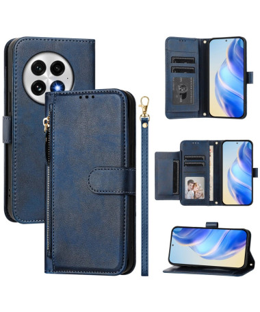 ELEGANTO - Housse OnePlus 13 Portefeuille Multifonction Bleu marine - photo 12