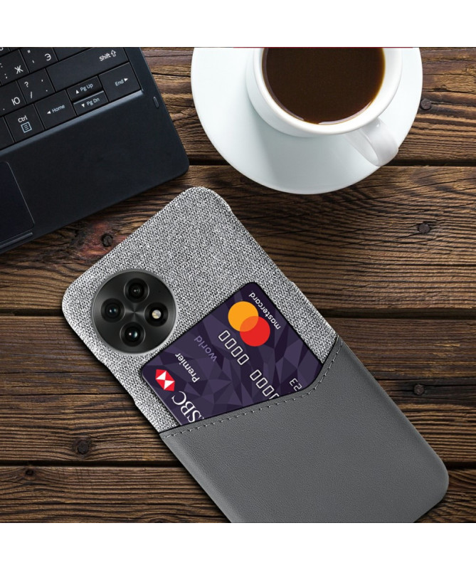 TÄCKA - Coque OnePlus 13 Texture Tissu et Porte-carte