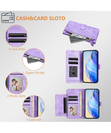 ELEGANTO - Housse OnePlus 13 Portefeuille Multifonction Violet - photo 42