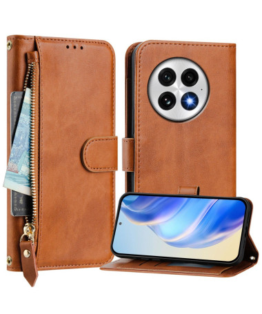 ELEGANTO - Housse OnePlus 13 Portefeuille Multifonction Marron - photo 52