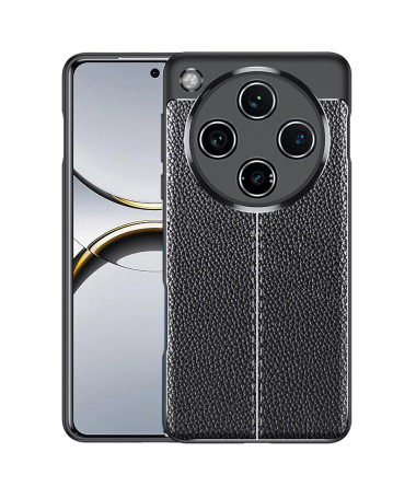 Finesa - Coque Souple Litchi pour Oppo Find X8 Pro