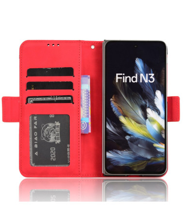 FODDEL - Housse OnePlus Open avec Support et Porte-cartes Rouge - photo 22