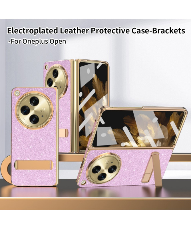 GLIMRAKE - Coque OnePlus Open Scintillante avec Support