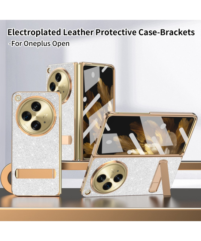 GLIMRAKE - Coque OnePlus Open Scintillante avec Support