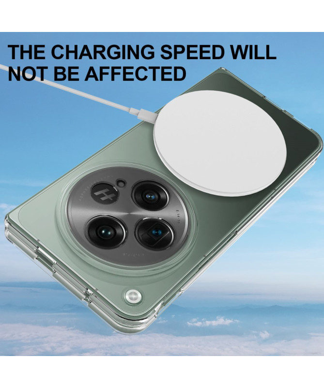 Fjordis - Coque OnePlus Open Transparente avec Anneau MagSafe