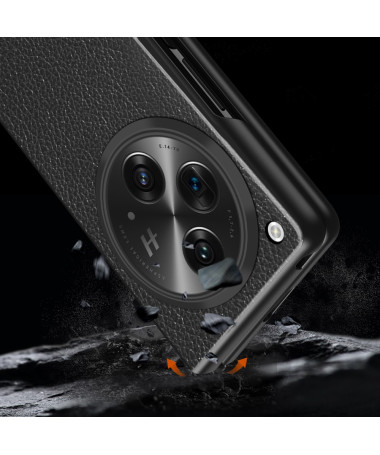 Lytik - Coque Litchi Texture pour OnePlus Open Noir - photo 4