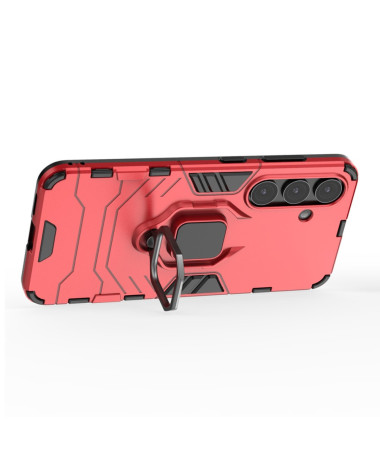 RINGGARD - Coque Samsung Galaxy S25 Protection avec Anneau Rouge - photo 10