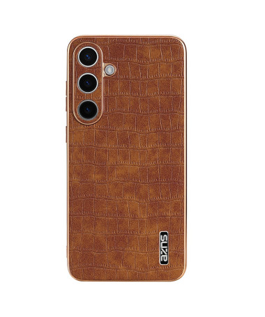Titelik - Coque Samsung Galaxy S25 Crocodile Marron Clair - photo 4