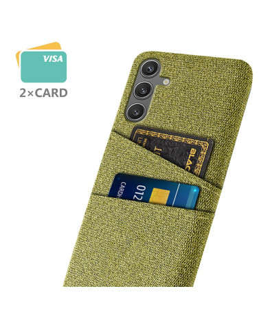 KORTHA - Coque Samsung Galaxy S25 en Tissu avec Double Rangement Jaune - photo 12