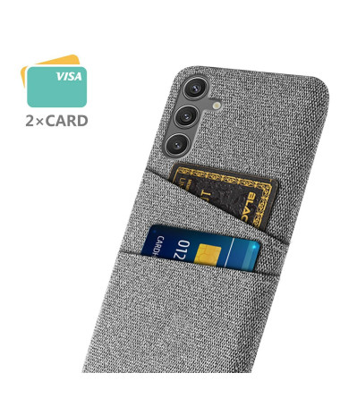 KORTHA - Coque Samsung Galaxy S25 en Tissu avec Double Rangement Gris - photo 32