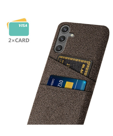 KORTHA - Coque Samsung Galaxy S25 en Tissu avec Double Rangement Marron - photo 37