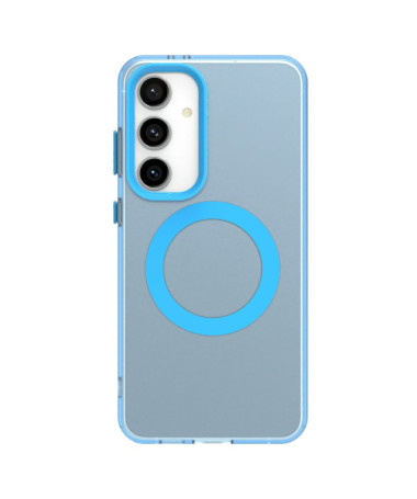Candy - Coque Samsung Galaxy S25 Transparente Compatible MagSafe Bleu clair - photo 21