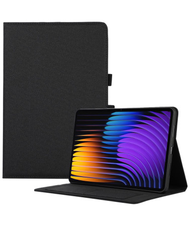 SoftFold - Étui Xiaomi Pad 7 / 7 Pro avec texture tissu et support