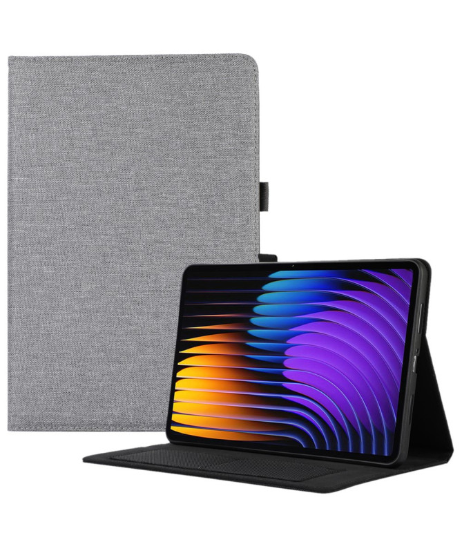 SoftFold - Étui Xiaomi Pad 7 / 7 Pro avec texture tissu et support