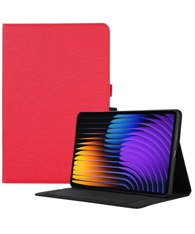 SoftFold - Étui Xiaomi Pad 7 / 7 Pro avec texture tissu et support