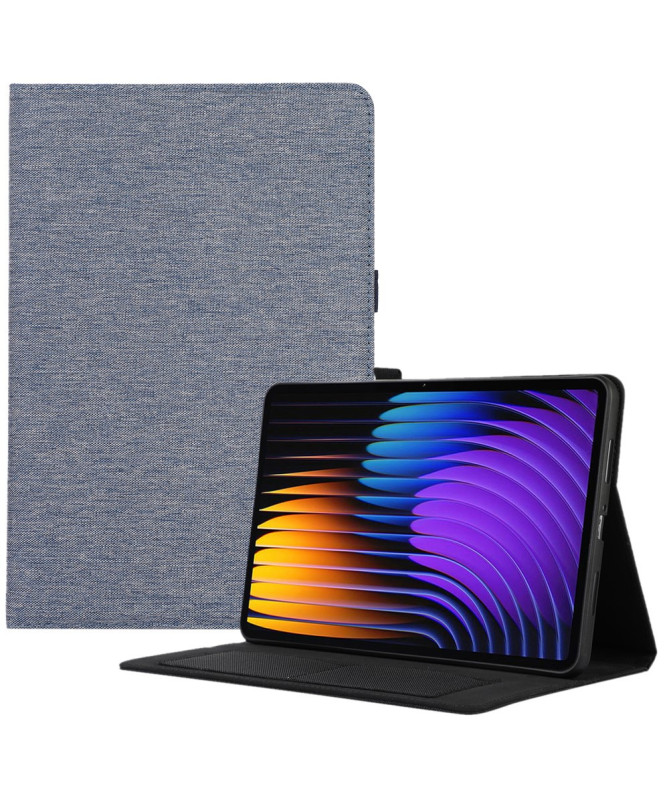 SoftFold - Étui Xiaomi Pad 7 / 7 Pro avec texture tissu et support