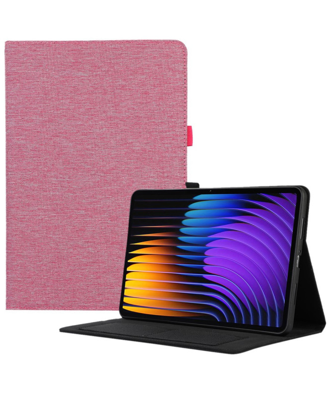 SoftFold - Étui Xiaomi Pad 7 / 7 Pro avec texture tissu et support