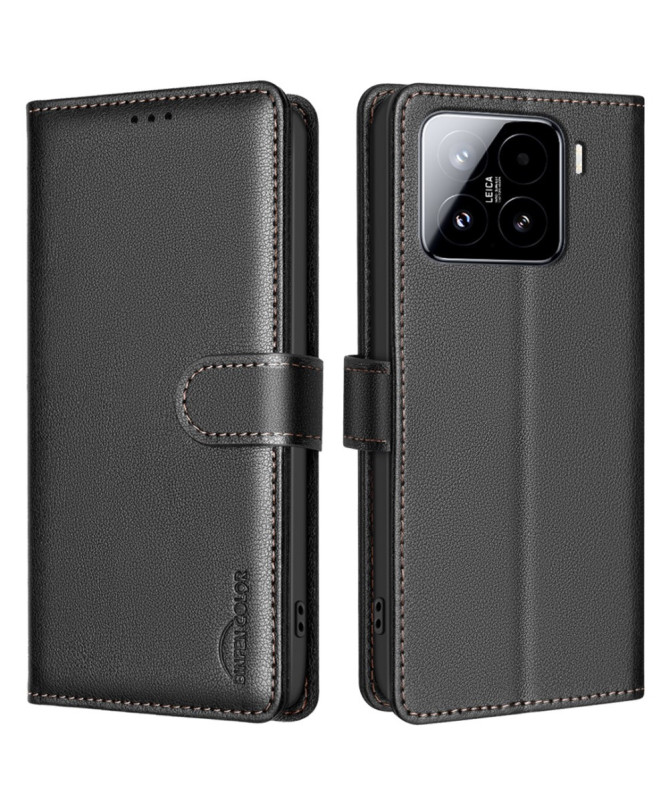 BF32 - Housse Xiaomi 15 Porte-Cartes en Simili Cuir