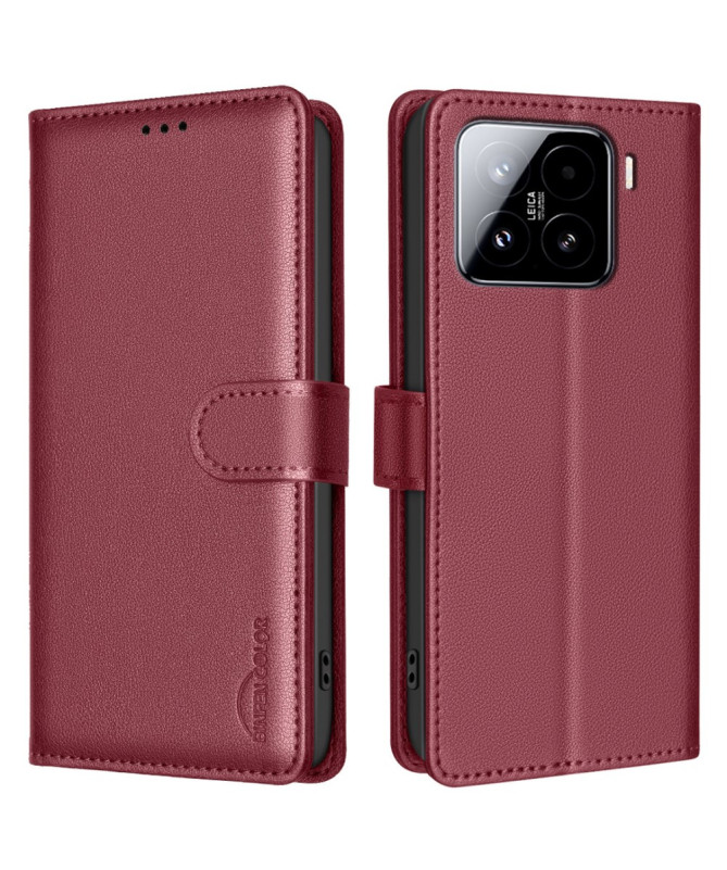 BF32 - Housse Xiaomi 15 Porte-Cartes en Simili Cuir