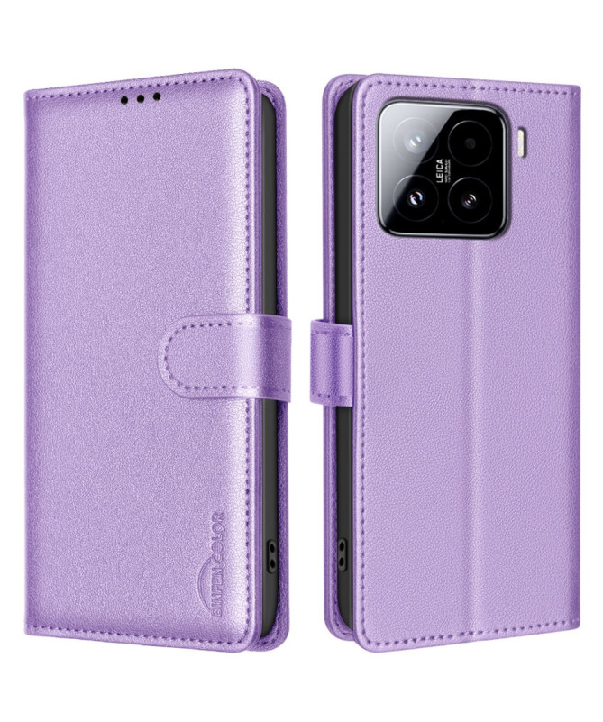 BF32 - Housse Xiaomi 15 Porte-Cartes en Simili Cuir