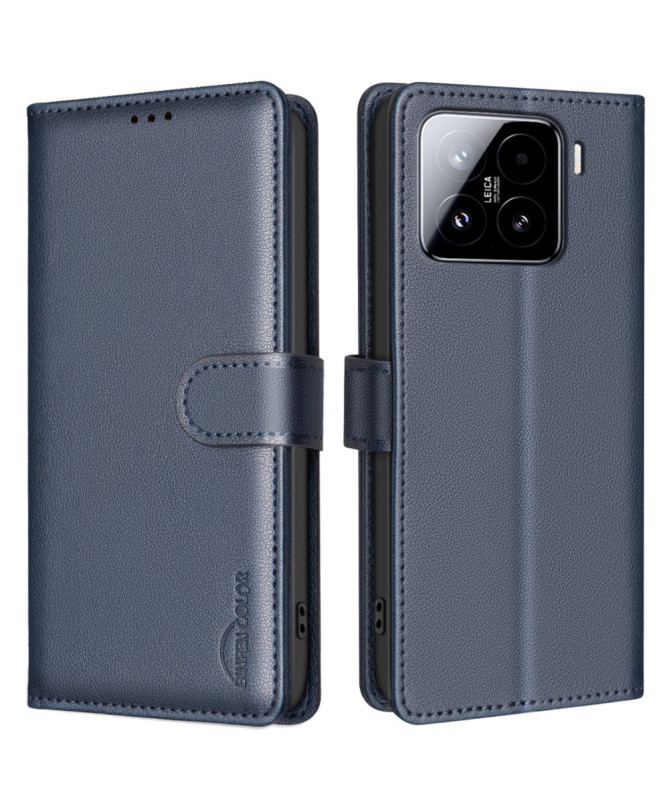BF32 - Housse Xiaomi 15 Porte-Cartes en Simili Cuir
