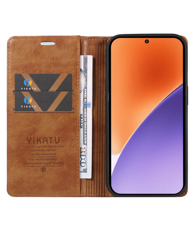 Volgren - Étui en Simili Cuir Magnétique pour Xiaomi 15