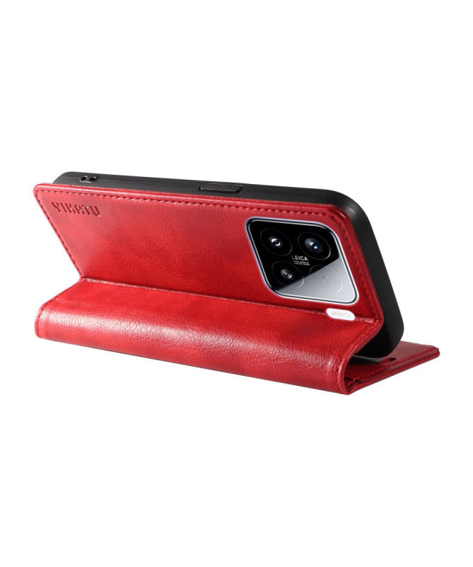Volgren - Étui en Simili Cuir Magnétique pour Xiaomi 15