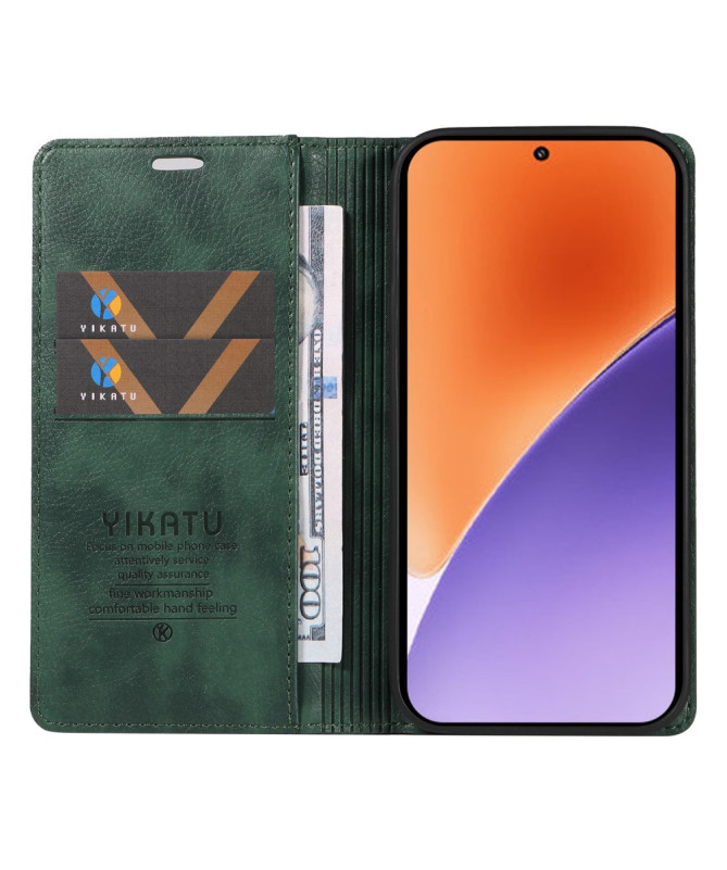 Volgren - Étui en Simili Cuir Magnétique pour Xiaomi 15