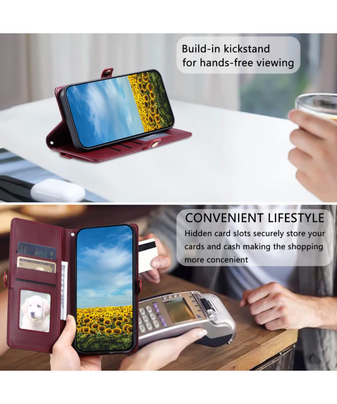 Väska - Housse Portefeuille avec Bandoulière pour Xiaomi 15