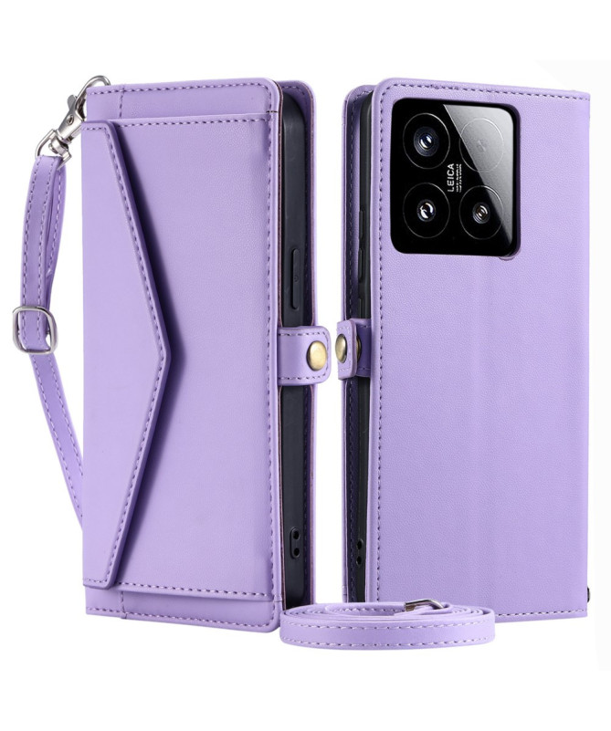 Väska - Housse Portefeuille avec Bandoulière pour Xiaomi 15