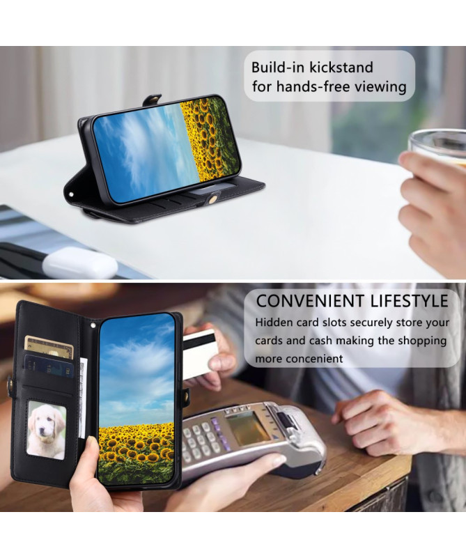 Väska - Housse Portefeuille avec Bandoulière pour Xiaomi 15