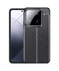 Finesa - Coque Souple Litchi pour Xiaomi 15