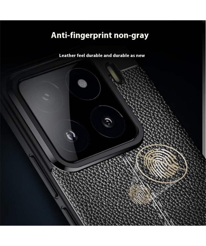Finesa - Coque Souple Litchi pour Xiaomi 15