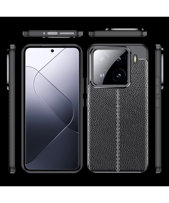Finesa - Coque Souple Litchi pour Xiaomi 15