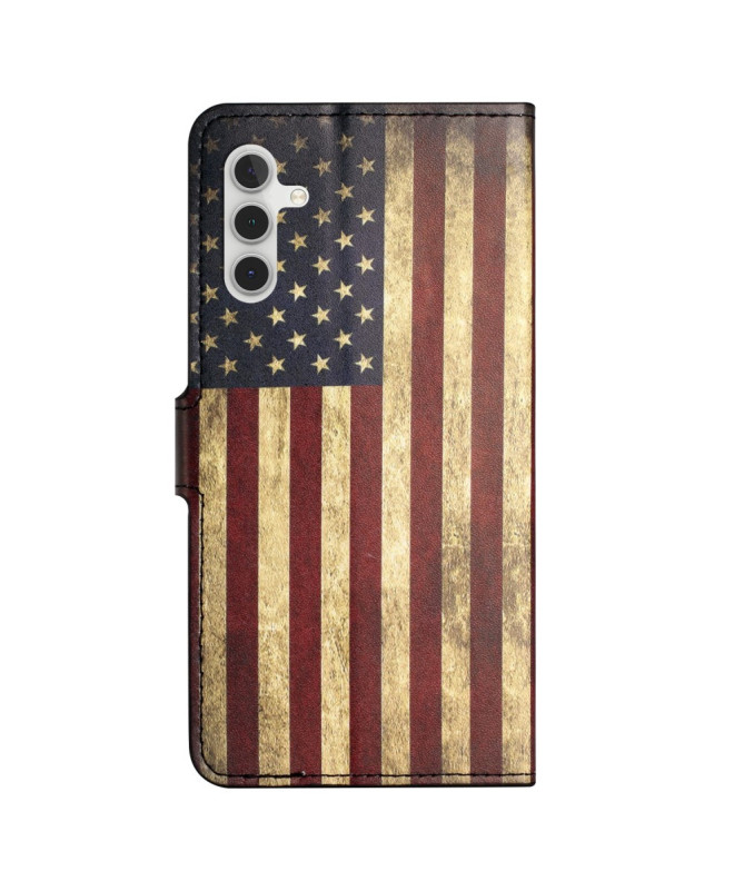 Housse Samsung Galaxy A36 5G Drapeau Américain Vintage