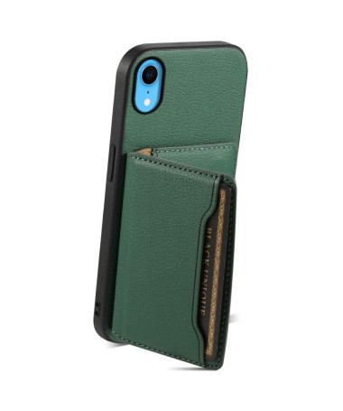 Verduno - Coque iPhone XR en Cuir Texturé Porte cartes