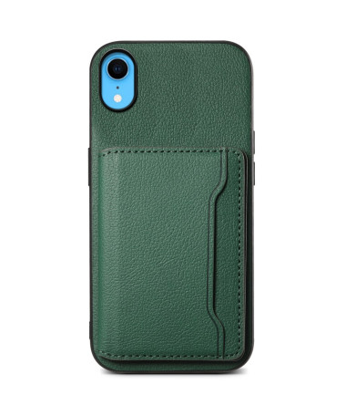 Verduno - Coque iPhone XR en Cuir Texturé Porte cartes