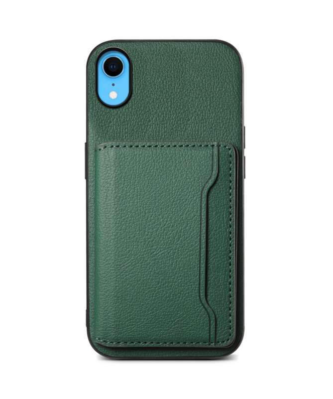 Verduno - Coque iPhone XR en Cuir Texturé Porte cartes