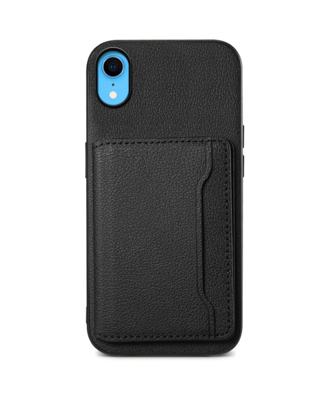 Verduno - Coque iPhone XR en Cuir Texturé Porte cartes