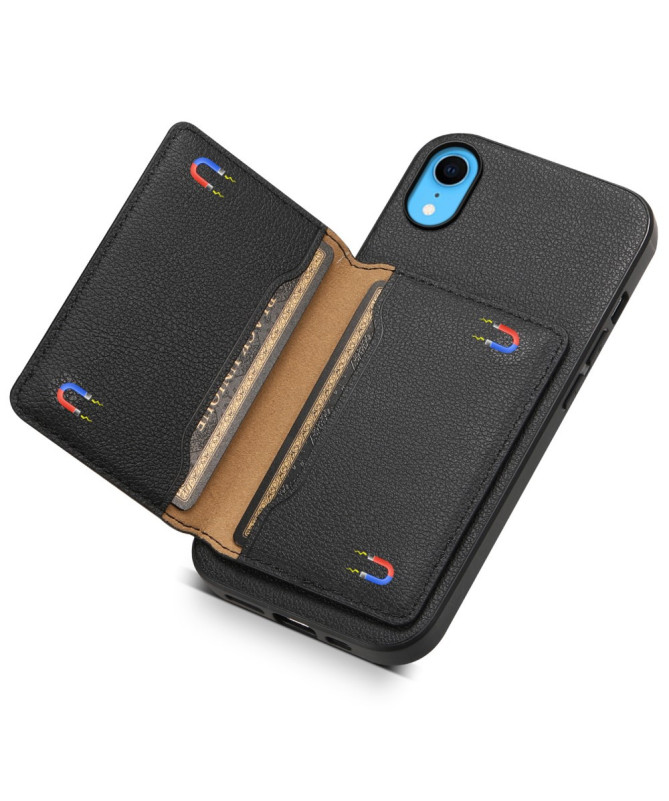 Verduno - Coque iPhone XR en Cuir Texturé Porte cartes