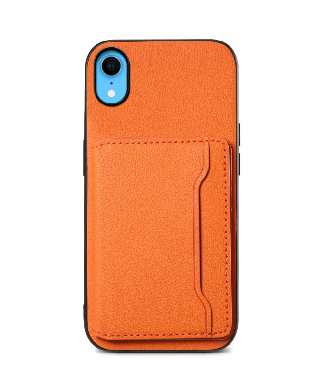 Verduno - Coque iPhone XR en Cuir Texturé Porte cartes