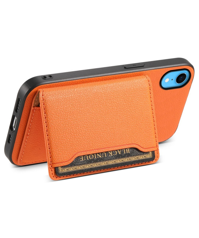 Verduno - Coque iPhone XR en Cuir Texturé Porte cartes