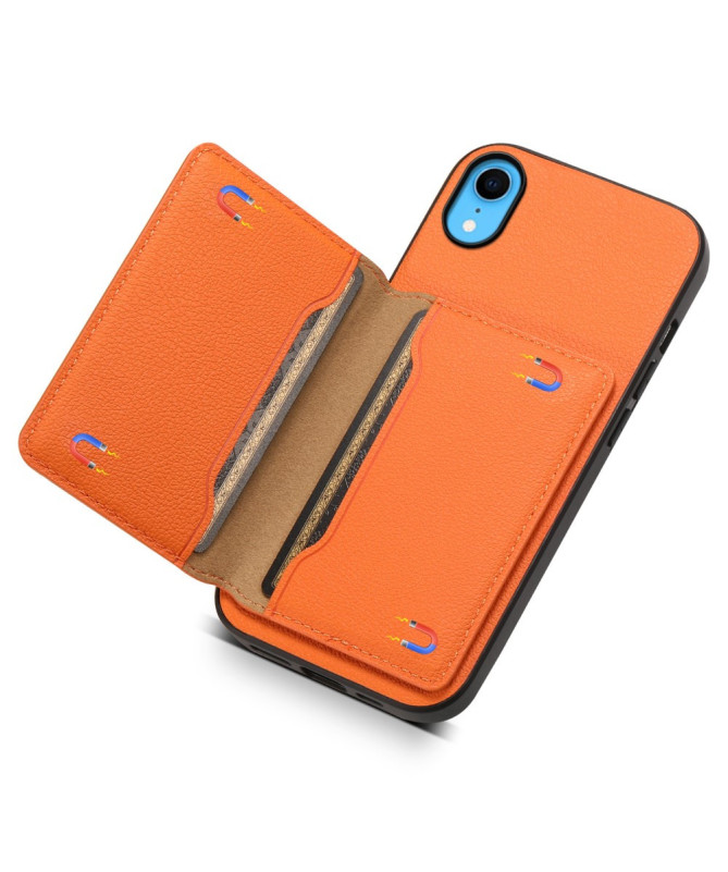 Verduno - Coque iPhone XR en Cuir Texturé Porte cartes