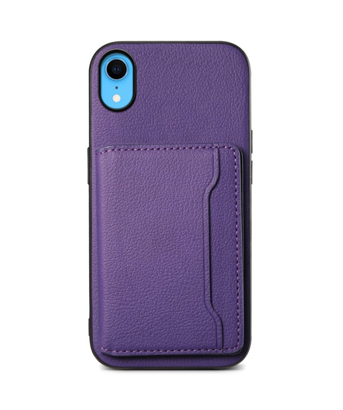 Verduno - Coque iPhone XR en Cuir Texturé Porte cartes