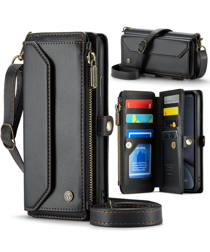 Väska - Housse iPhone XR Portefeuille avec Bandoulière
