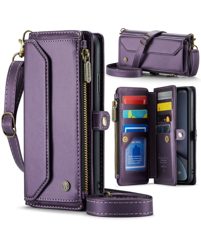 Väska - Housse iPhone XR Portefeuille avec Bandoulière