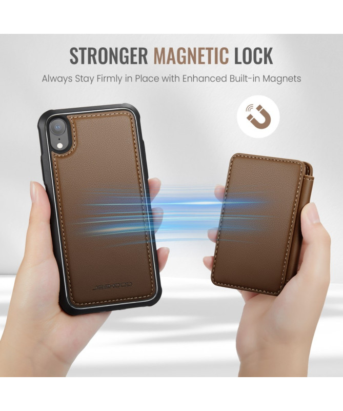 Carrilo - Coque iPhone XR avec Porte-Cartes Magnétique