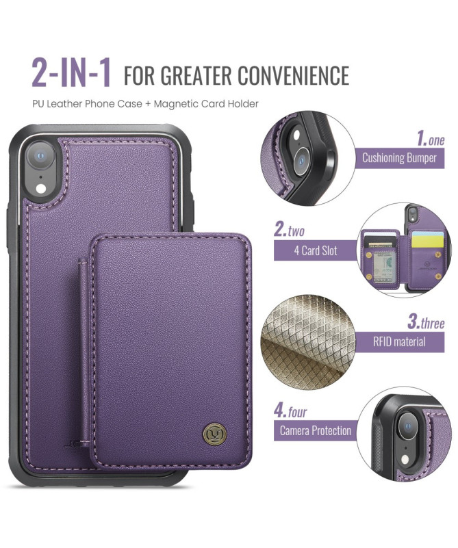 Carrilo - Coque iPhone XR avec Porte-Cartes Magnétique