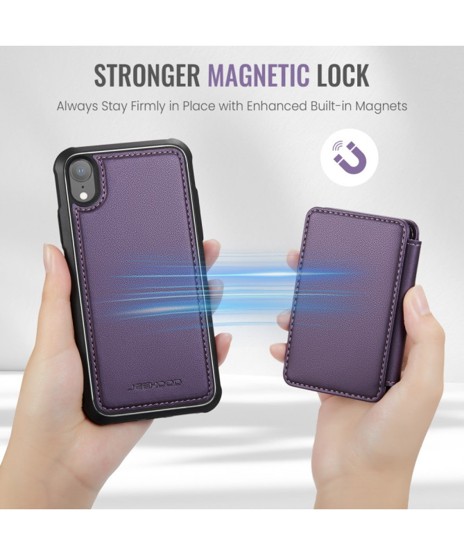 Carrilo - Coque iPhone XR avec Porte-Cartes Magnétique